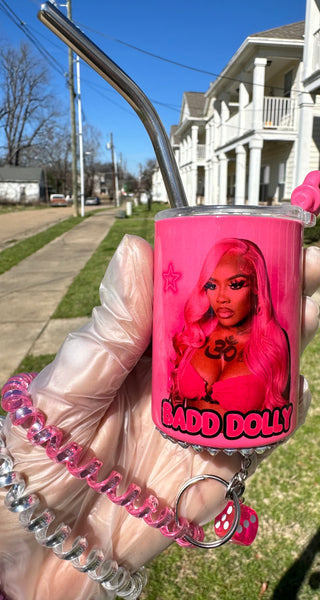 Custom Shot Glass Tumbler With Bling & Dice Added