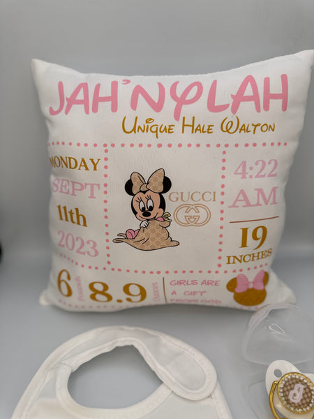 Birth Announcement Pillow