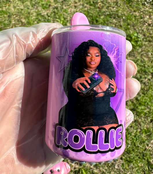 Custom Shot Glass Tumbler With Bling & Dice Added