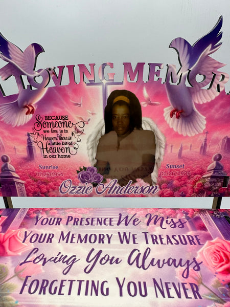 In Loving Memory Memorial Bench