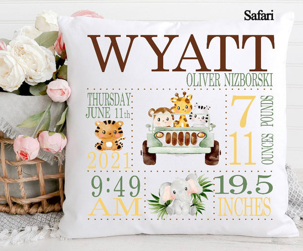 Birth Announcement Pillow