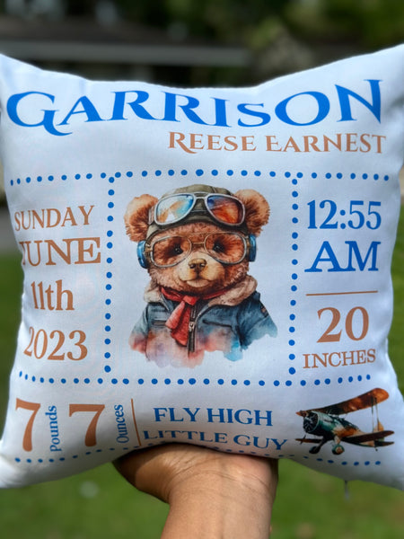 Birth Announcement Pillow