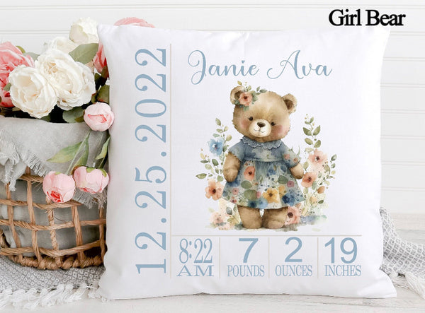 Birth Announcement Pillow