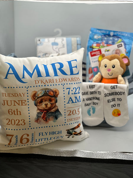Birth Announcement Pillow