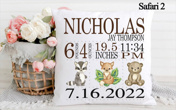 Birth Announcement Pillow