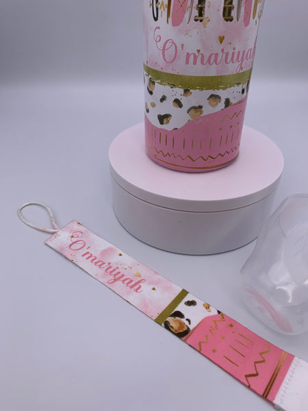 Custom Name Pacifier Holder Clip