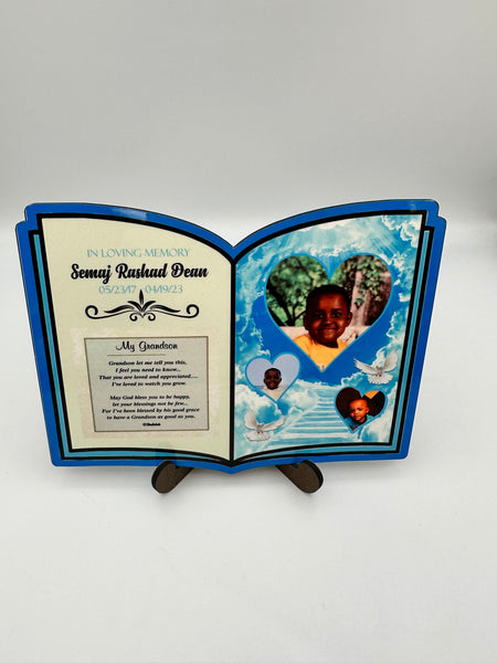 Memorial Bible Plaque – Custom Tribute Keepsake