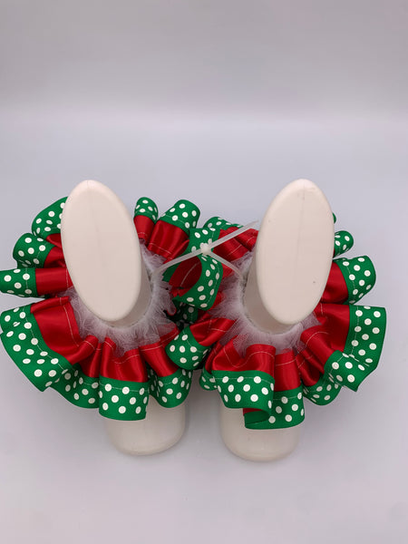 Two-Tone Ruffle Anklets – Black Friday Special