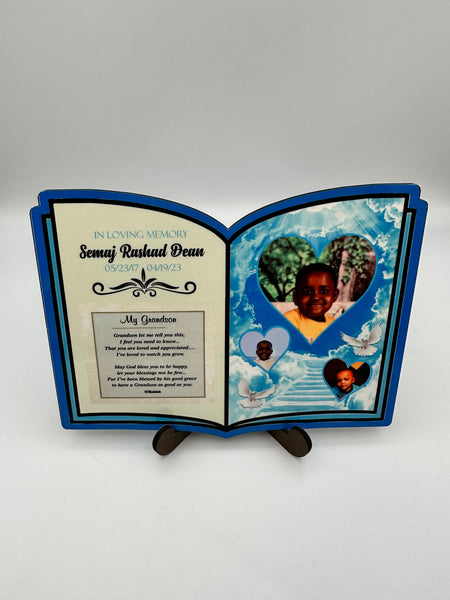 Memorial Bible Plaque – Custom Tribute Keepsake