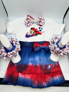 Minnie Mouse Nike Skirt Set (Tie Dye 3/4t)