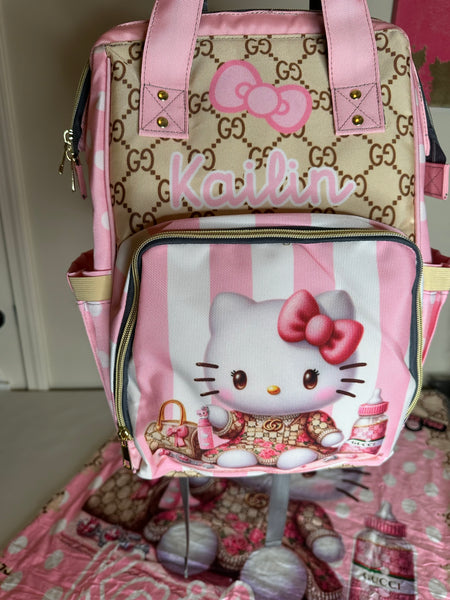 Custom Diaper Bag & Blanket Set