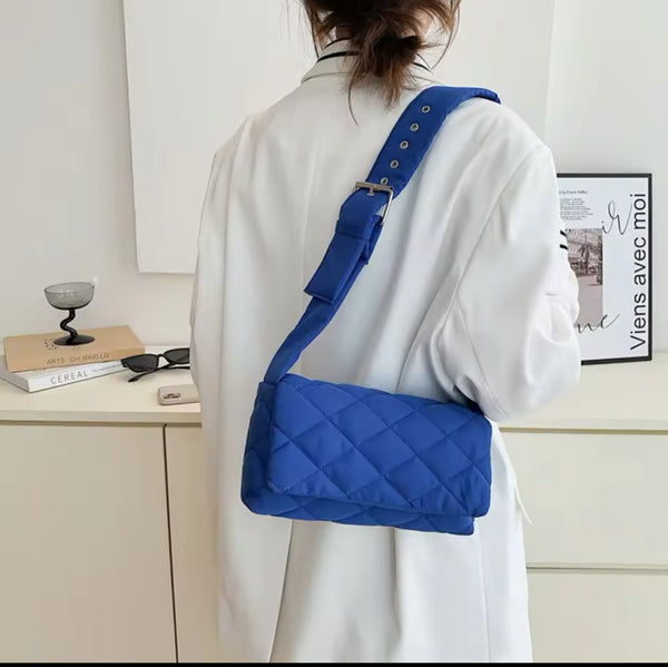 Quilted Chain Shoulder Bag – Multiple Colors | As-Is or Custom Bling Add-Ons