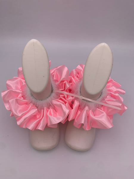 🎀 Solid Color Ruffle Anklets – Black Friday Special