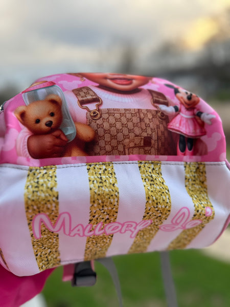 Custom Diaper Bag & Blanket Set