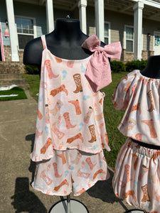 (Copy) Boots and Bows Short Set
