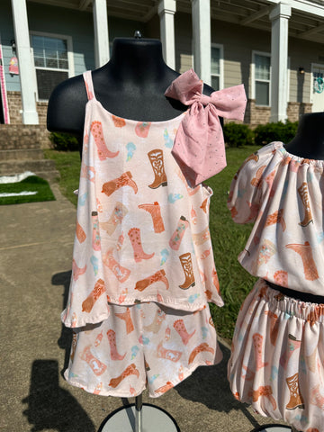 (Copy) Boots and Bows Short Set