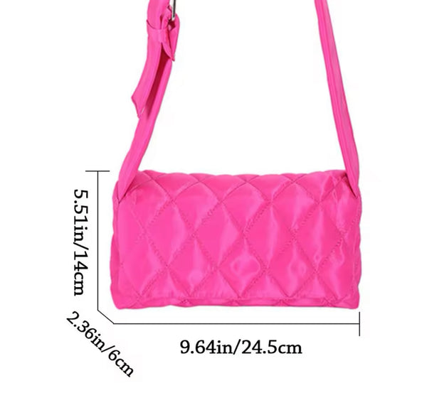 Quilted Chain Shoulder Bag – Multiple Colors | As-Is or Custom Bling Add-Ons