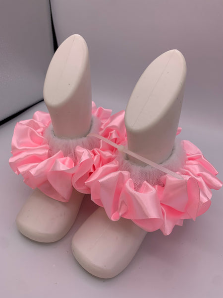 🎀 Solid Color Ruffle Anklets – Black Friday Special