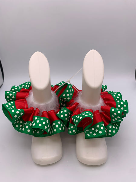 Two-Tone Ruffle Anklets – Black Friday Special