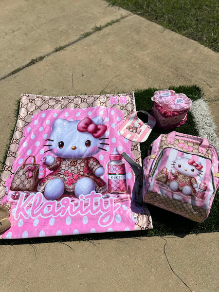 Custom Diaper Bag & Blanket Set