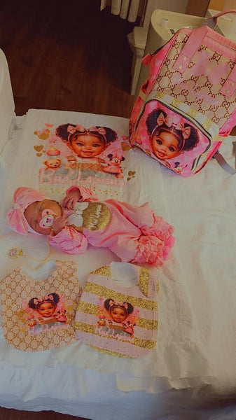 Custom Diaper Bag & Blanket Set