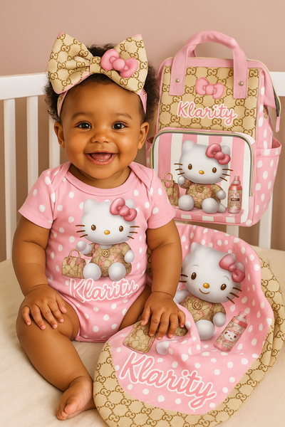 Custom Diaper Bag & Blanket Set