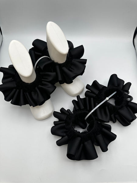 🎀 Solid Color Ruffle Anklets – Black Friday Special