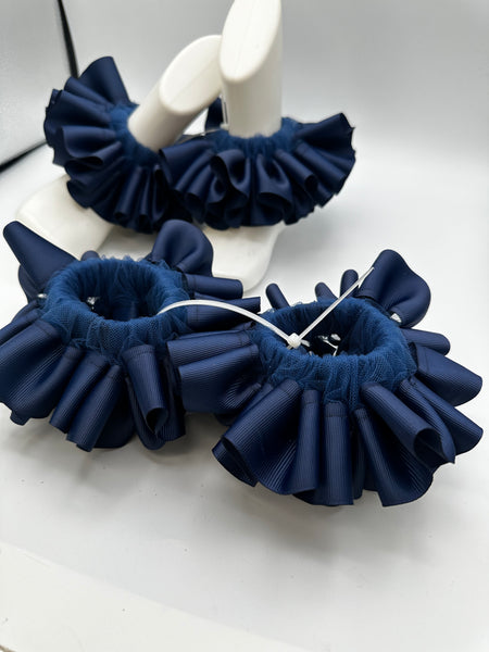 🎀 Solid Color Ruffle Anklets – Black Friday Special