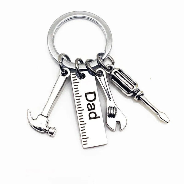 Dad Tool Keychain – Custom Photo Keychain or Engraved “Dad” Charm | Father’s Gift
