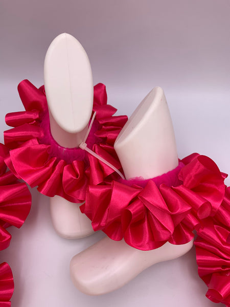 🎀 Solid Color Ruffle Anklets – Black Friday Special