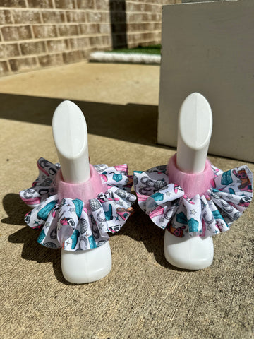 Howdy School Ruffle Anklet Socks
