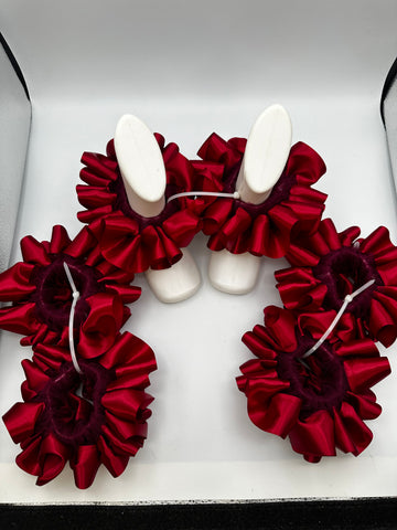 🎀 Solid Color Ruffle Anklets – Black Friday Special