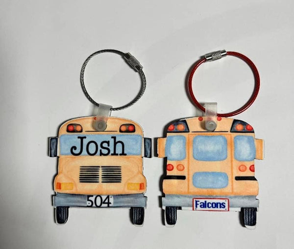 Bus & Car Rider Backpack Tags